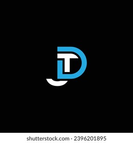 JD or DJ abstract letter outstanding professional business awesome artistic branding company different colors illustration. Awesome logo design.