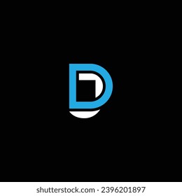 JD or DJ abstract letter outstanding professional business awesome artistic branding company different colors illustration. Awesome logo design.