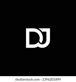 JD or DJ abstract letter outstanding professional business awesome artistic branding company different colors illustration. Awesome logo design.