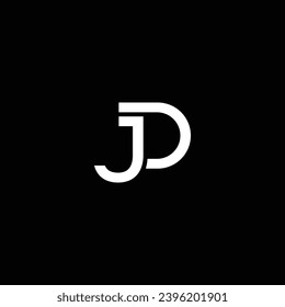 JD or DJ abstract letter outstanding professional business awesome artistic branding company different colors illustration. Awesome logo design.