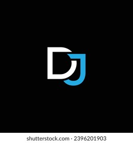 JD or DJ abstract letter outstanding professional business awesome artistic branding company different colors illustration. Awesome logo design.