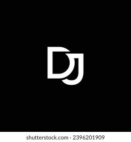 JD or DJ abstract letter outstanding professional business awesome artistic branding company different colors illustration. Awesome logo design.