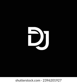 JD or DJ abstract letter outstanding professional business awesome artistic branding company different colors illustration. Awesome logo design.