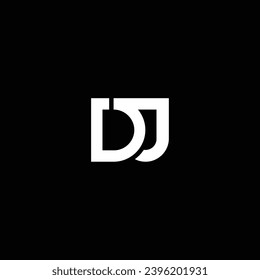 JD or DJ abstract letter outstanding professional business awesome artistic branding company different colors illustration. Awesome logo design.