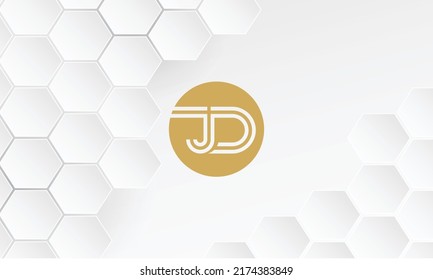 JD, DJ Abstract Letters Logo Monogram