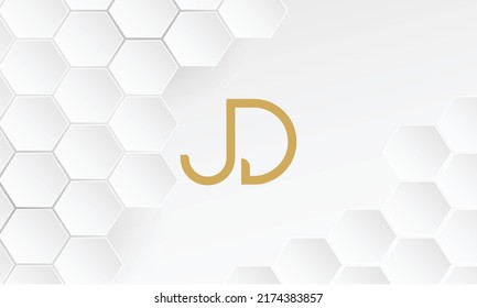 JD, DJ Abstract Letters Logo Monogram