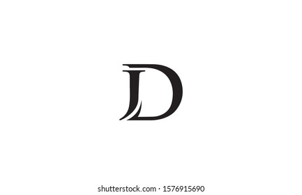 Jd Dj D J Abstract Letter Stock Vector (Royalty Free) 1576915690 ...
