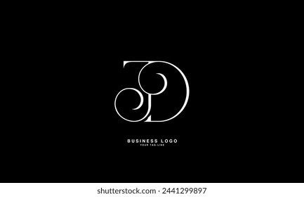 JD, DJ, J, D, Abstract Letters Logo Monogram