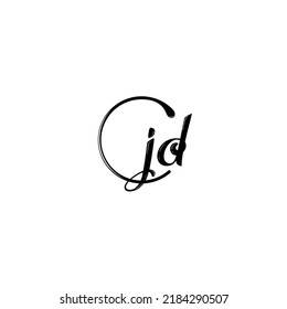 Diseño del logotipo inicial de la moda JD en un diseño profesional de alta calidad que se imprimirá en cualquier medio impreso