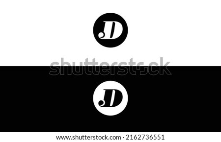 JD J AND D Abstract initial monogram letter alphabet logo design Stock fotó © 