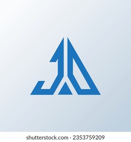 Diseño creativo del logo de la carta de JD. Diseño único de JD.
