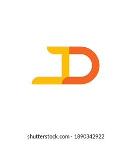Jd Letter Simple Logo Company Modern Stock Vector (Royalty Free ...