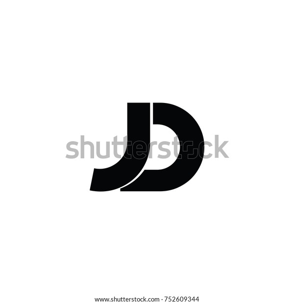 Jd Letter Vector Logo Stock Vector (Royalty Free) 752609344