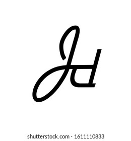 jd logo design simple modern template