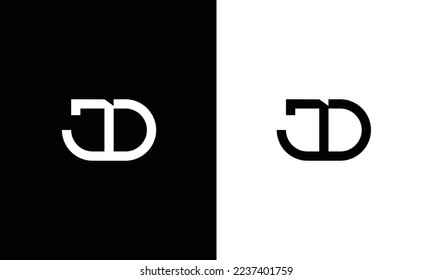 jd logo design vector icon