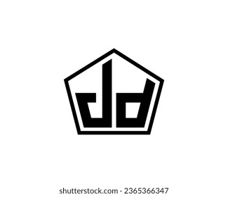 JD logo design vector template