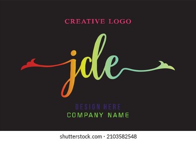 JDE lettering logo is simple, easy to understand and authoritative