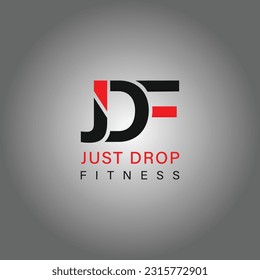 JDF logo template design free vector