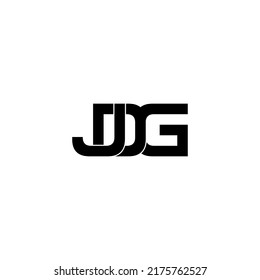 diseño del logotipo de monograma de la letra inicial de jdg