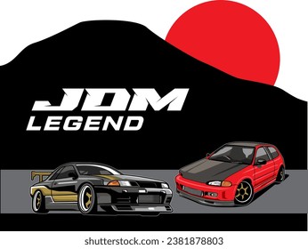  jdm car motorsport vector logo desogn