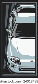 Plantilla de diseño de camisetas Jdm y otros diseños creativos como sticker. Icono JDM.