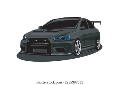 JDM CAR VECTOR ILLUSTRATION ellement