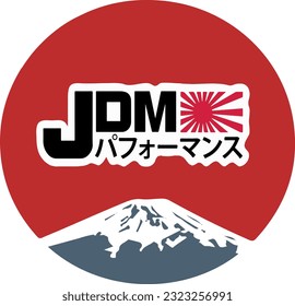 Rendimiento de JDM Monte Fuji Sticker