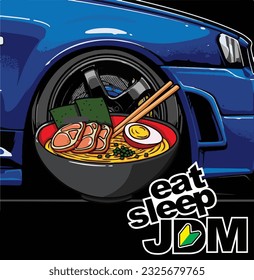 Pegatina de la cultura del automóvil japonés de JDM Sticker