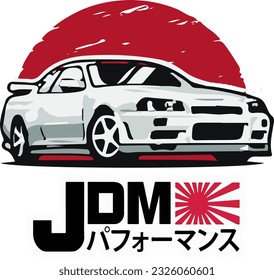 JDM Sticker (Performance) calcomanía de coches en japón