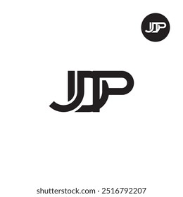 Diseño de monograma de letra de logotipo JDP