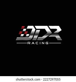 JDR LETTER LOGO SYMBOL RACING