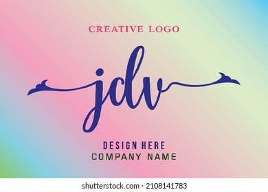 JDV  lettering logo is simple, easy to understand and authoritative