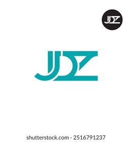 Diseño de monograma de letra de logotipo JDZ