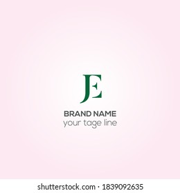 JE business vector logo design, EJ Creative logo design, cooperate logo, Identity design