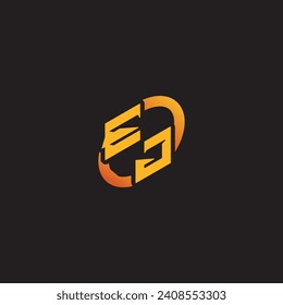 JE combination letter unique initials logo esport for gaming team, youtube, twitch