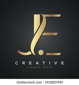 JE creative luxury premium letter logo 