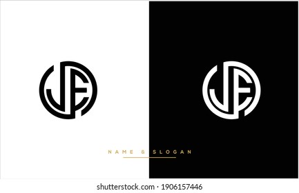 JE ,EJ Abstract Letters logo monogram