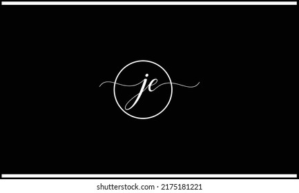 JE, EJ  Abstract Letters Logo Monogram