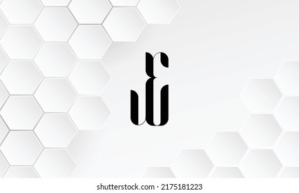 JE, EJ  Abstract Letters Logo Monogram