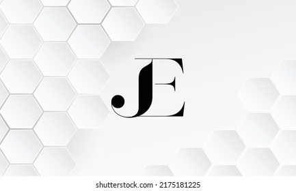 JE, EJ  Abstract Letters Logo Monogram