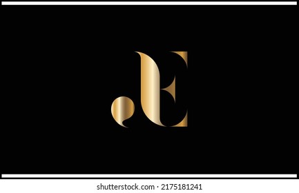 JE, EJ  Abstract Letters Logo Monogram