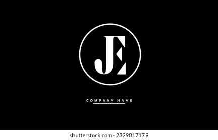 JE, EJ Abstract Letters Logo Monogram