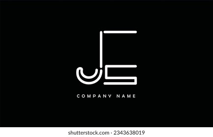 JE, EJ Abstract Letters Logo Monogram