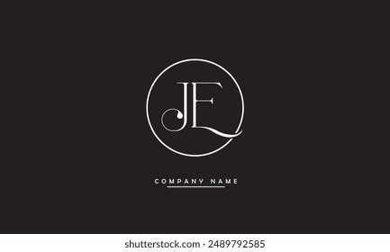 JE, EJ Abstract Letters Logo Monogram