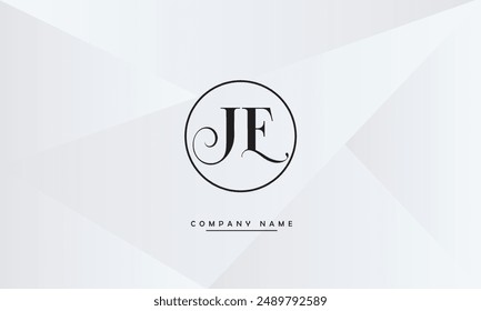 JE, EJ Abstract Letters Logo Monogram