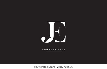 JE, EJ Abstract Letters Logo Monogram