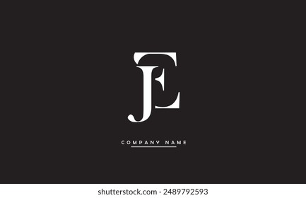 JE, EJ Abstract Letters Logo Monogram