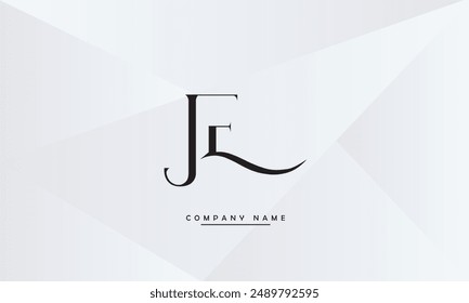 JE, EJ Abstract Letters Logo Monogram