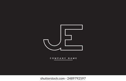 JE, EJ Abstract Letters Logo Monogram