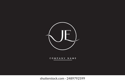 JE, EJ Abstract Letters Logo Monogram